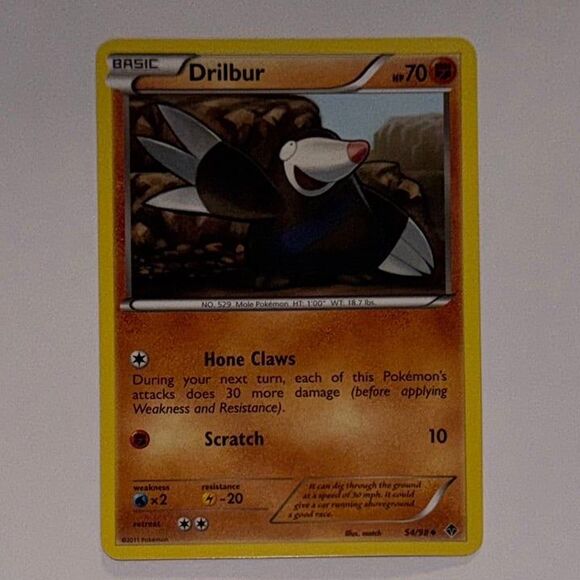 POKEMON CARD: Drilbur #54/98 (Pokemon Emerging Powers) - Picture 1 of 2